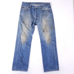 Levi's 501XX Straight Leg Workwear Jeans 36x33 Blue